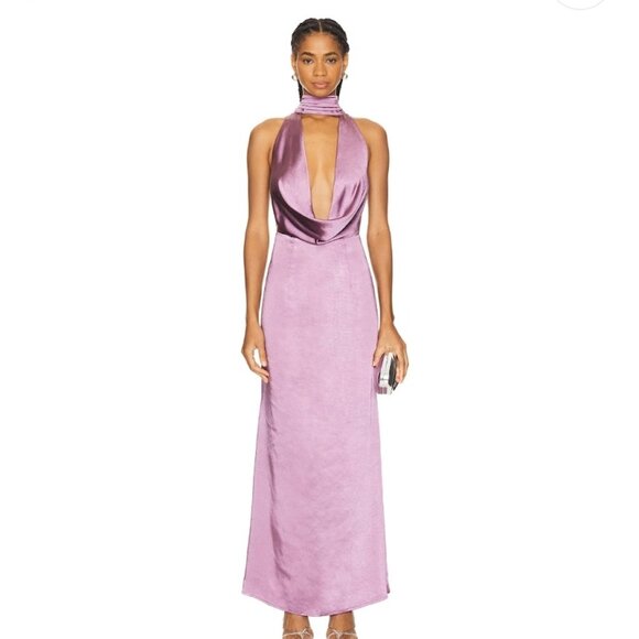 NWT ELLIATT Faith Maxi Dress Mauve Size S - Picture 1 of 16